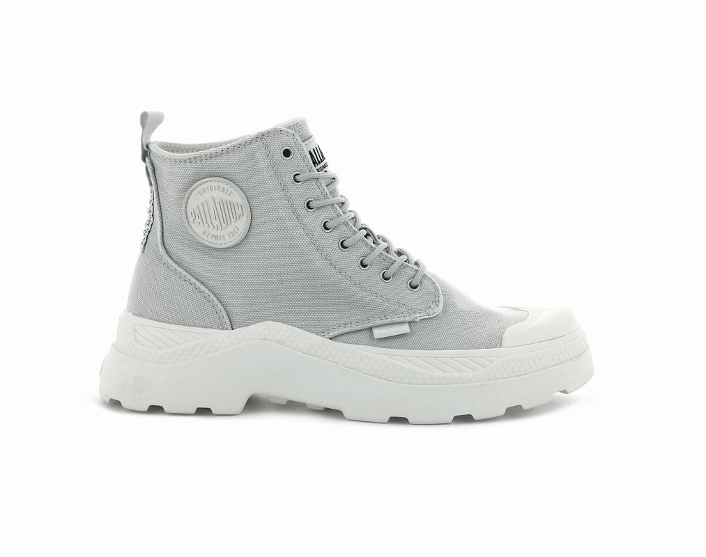 Palladium Pallakix Hi Platno Muške Visoke Tenisice Sive ||EH0257136||